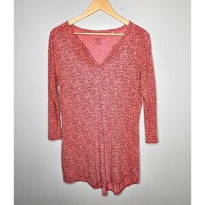 TOAD & CO Tamaya Dos Tunic Small Women’s 3/4 Sleeve V-Neck Organic Cotton Blend